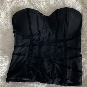 Black corset top